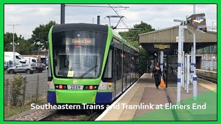 Southeastern Trains and Tramlink at Elmers End [upl. by Cathe]