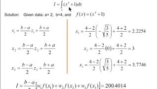 Problems on GaussQuadrature 2point and 3point formula by Keshav Jadhav [upl. by Nikolaus]