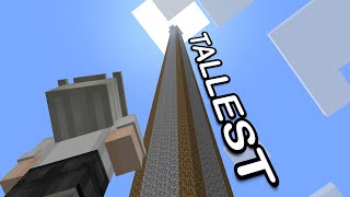 I Built The Worlds Tallest House in Survival Minecraft [upl. by Nivlag53]