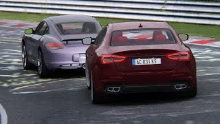 Tuned Maserati Quattroporte GTS  Nürburgring Nordschleife Tourist Trackday  Assetto Corsa Gameplay [upl. by Nosneh]