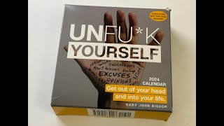 Unfuck Yourself 2024 Calendar Unboxing [upl. by Alleen]