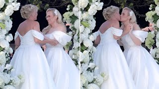 Rebel Wilson Ties the Knot with Ramona Agruma in a Stunning Italian Wedding Ceremony [upl. by Eisnil]