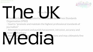 The UK Media  Revision for GCSE Citizenship [upl. by Ecinad]