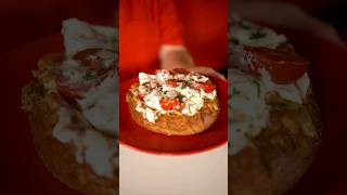 ASMR  Tomato garlic butter bread and burrata cheese  shorts asmr cooking [upl. by Mighell125]