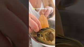 The Simplest Way to Cook amp Eat Artichokes with Olive Oil [upl. by Ciardap]