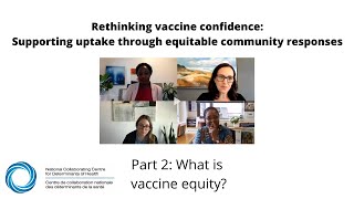 NCCDH Webinar Rethinking vaccine confidence What is vaccine equity 2 of 5 [upl. by Trebmer325]