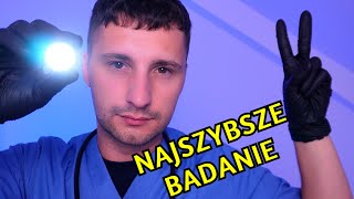 ASMR Absolutnie NAJSZYBSZE badanie lekarskie nerwu czaszkowego  szept osobista uwaga lekarz [upl. by Ailegra]