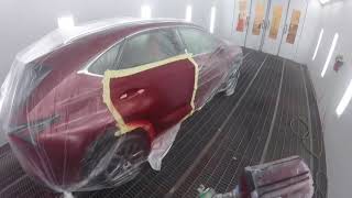 Blending Red Pearl Lexus Car Painting with Sikkens Autowave [upl. by Myrilla]