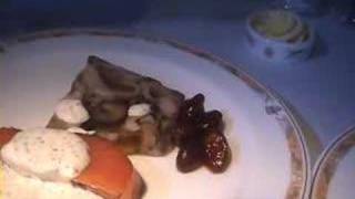 Emirates Airline Flight First Class Dining Dubai [upl. by Hplar]