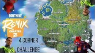 Fortnite 4 corner challenge [upl. by Abagail]