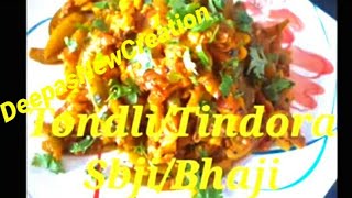 Tondli chi Bhaji Recipe How to make TondliTindora Subji [upl. by Vocaay]