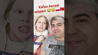 KAFASI KARIŞIK MÜŞTERİ 😂😂🇵🇱🇹🇷 comedyshorts oliwiabozna keşfet babakız keşfetbeniöneçıkar [upl. by Reisman]