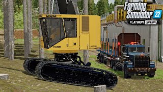 Starting A Logging Machine Collection  Silverrun Forest  Farming Simulator 22 [upl. by Aibar]