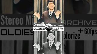 Paul Anka  Let The Bells Keep Ringing Live TV Show 1958 Colorize  Stereo Mix  60fps shorts [upl. by Noirda]