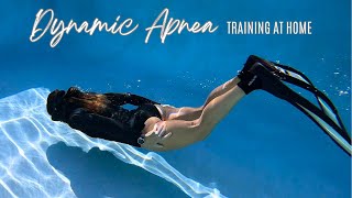 Dynamic Apnea First Autumn Training At the Home Pool  Underwater Swimming  Five Laps Timed [upl. by Abbott]