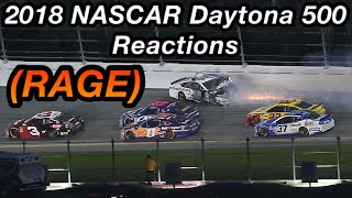 2018 NASCAR Daytona 500 Reactions RAGE [upl. by Rotow]