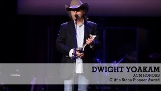 ACM Honors Dwight Yoakam Cliffie Stone Pioneer Award [upl. by Denney]