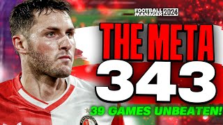 39 Games UNBEATEN  BROKEN Meta 343 FM24 Tactics  Best FM24 Tactics [upl. by Nora]