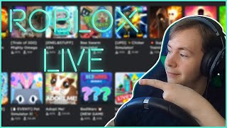 PLAYING ROBLOX WITH VIEWERS LIVE 629 [upl. by Nebra]