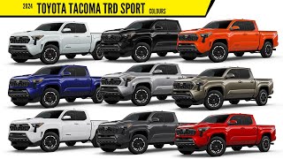 2024 Toyota Tacoma TRD Sport  All Color Options  Images  AUTOBICS [upl. by Giefer]