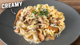 Mushroom White Sauce Pasta The Ultimate Mushroom Lovers Recipe [upl. by Marlow]