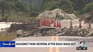 Huguenot Park reopened after closure due to wash out [upl. by Inittirb994]