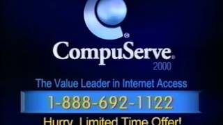 CompuServe 2000 “100 hours free” commercials [upl. by Nivram]