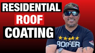 How to apply Silicone Roof Coating on a Residential Home [upl. by O'Doneven]