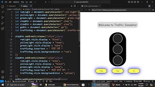 traffic light simulator in html  css and javascript  trending shortvideo viralvideoviral [upl. by Adanama]