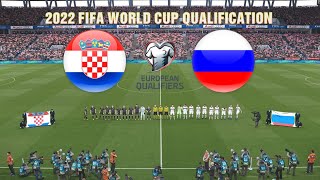 HIGHLIGHTS CROATIA v RUSSIA  2022 FIFA World Cup Qualifiers  Realistic Gameplay [upl. by Lednor]