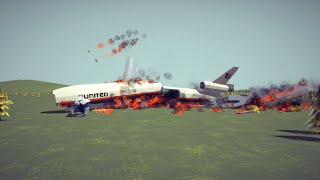 Failed takeoffs Emergency landings Collisions and more  Besiege [upl. by Dorolice561]