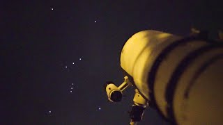 Orion Nebula and Betelgeuse Live View through my Telescope [upl. by Enirual]