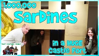 SARDiNES Hide And Seek In A HUGE Castle Box Fort With A Maze  That YouTub3 Family Family Channel [upl. by Claudetta]