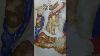 suluboya fatihsultanmehmed painting art arte sanat watercolors istanbul [upl. by Animsaj]