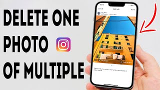 How To Delete One Picture From Multiple Pictures On Instagram Post  Full Guide [upl. by Cressler304]