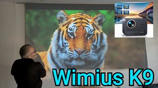 Wimius K9 test projektora Led FHD 1080p z certyfikatem Netflix i Prime video [upl. by Aihsetel]