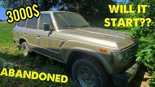 ABANDONED Toyota Land Cruiser will it start PART 1 [upl. by Lessard79]