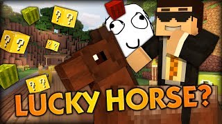 MY LUCKY HORSE AND SWAG INTRO  Minecraft Mods  Lucky Block Castles 3 w Kenny Simon and Korie [upl. by Madanhoj]