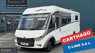 Carthago CLine 50 L For Sale at Camper UK [upl. by Airekat]