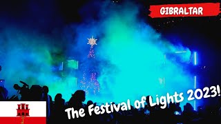 The Christmas Lights Switch On 2023  GIBRALTAR [upl. by Alyss]