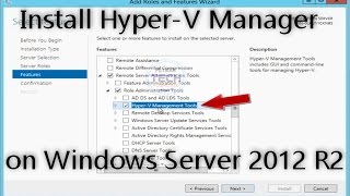 How to Install HyperV on Windows Server 2012 R2 [upl. by Amilah]