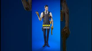 Every Midas skin in Fortnite [upl. by Katerine604]