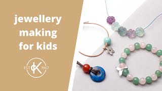 Easy Jewellery Making Projects For Kids No Tools  Kernowcraft [upl. by Angrist]