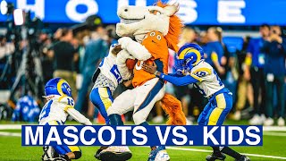 Highlights Kids Go HeadToHead With Mascots During Rams Halftime Show [upl. by Blight]