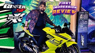 Suzuki Gixxer SF 250 First Impression Review  Price Update [upl. by Bartlett]