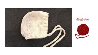 Babymütze  Erstlingsmütze  Babyhaube stricken 0  3 Monate Schritt für Schritt Anleitung [upl. by Chlores]