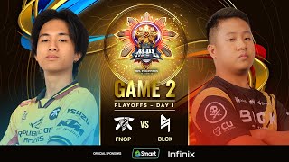 MPL PH S13 PLAYOFFS DAY 1 FNOP vs BLCK GAME 2 [upl. by Helbona]