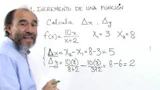 1 Incremento de una función Cálculo Integral [upl. by Ocinom39]