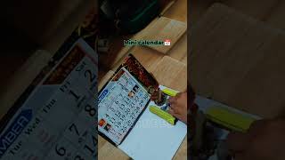 Mini calendar making ideas ytshorts watchonceuwillloveityoutubeshorts [upl. by Alisha]