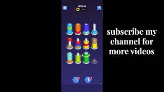 Nut SortColor Puzzle Game Level 44 Walkthrough ✅ [upl. by Lan]